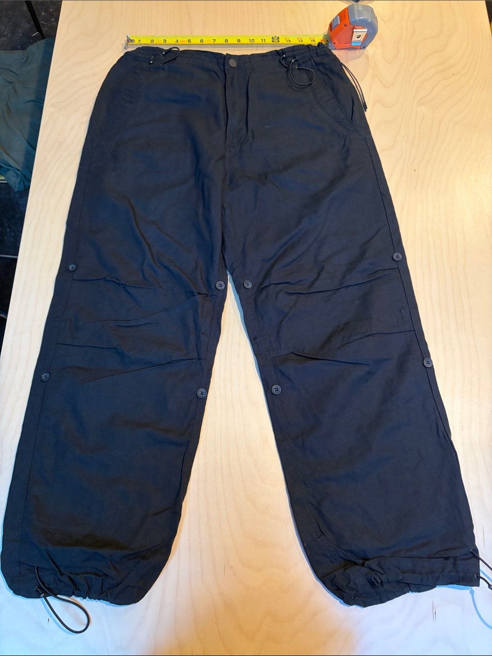 Maharishi Black Convertible Cargo Trousers